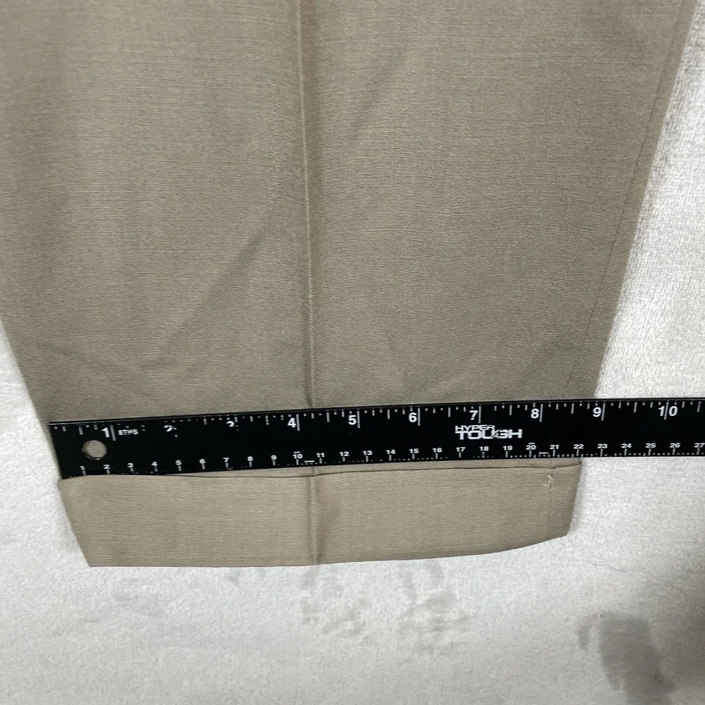 Vtg 90s Lands Ends Double Pleated Slacks Pants Mens 36x32 Cuff Wool Made in USA